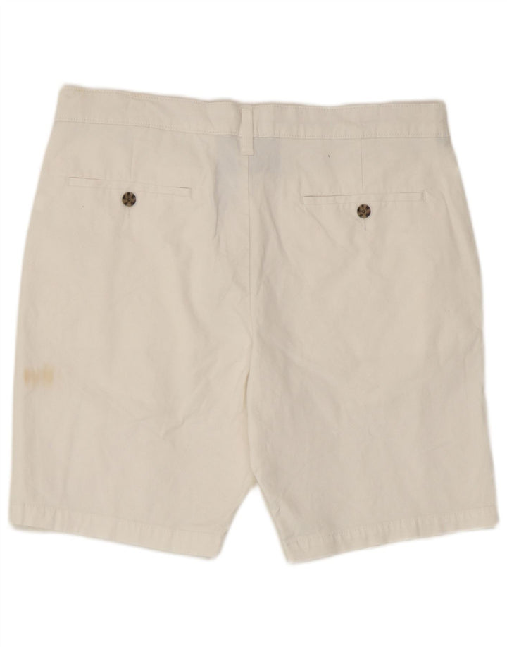 Marks & Spencer Mens Chino Shorts W34 Large White Cotton