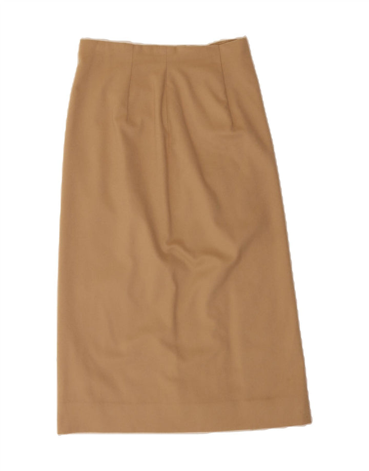 VINTAGE Womens Maxi Skirt W28 Medium Beige Vintage Vintage and Second-Hand Vintage from Messina Hembry 