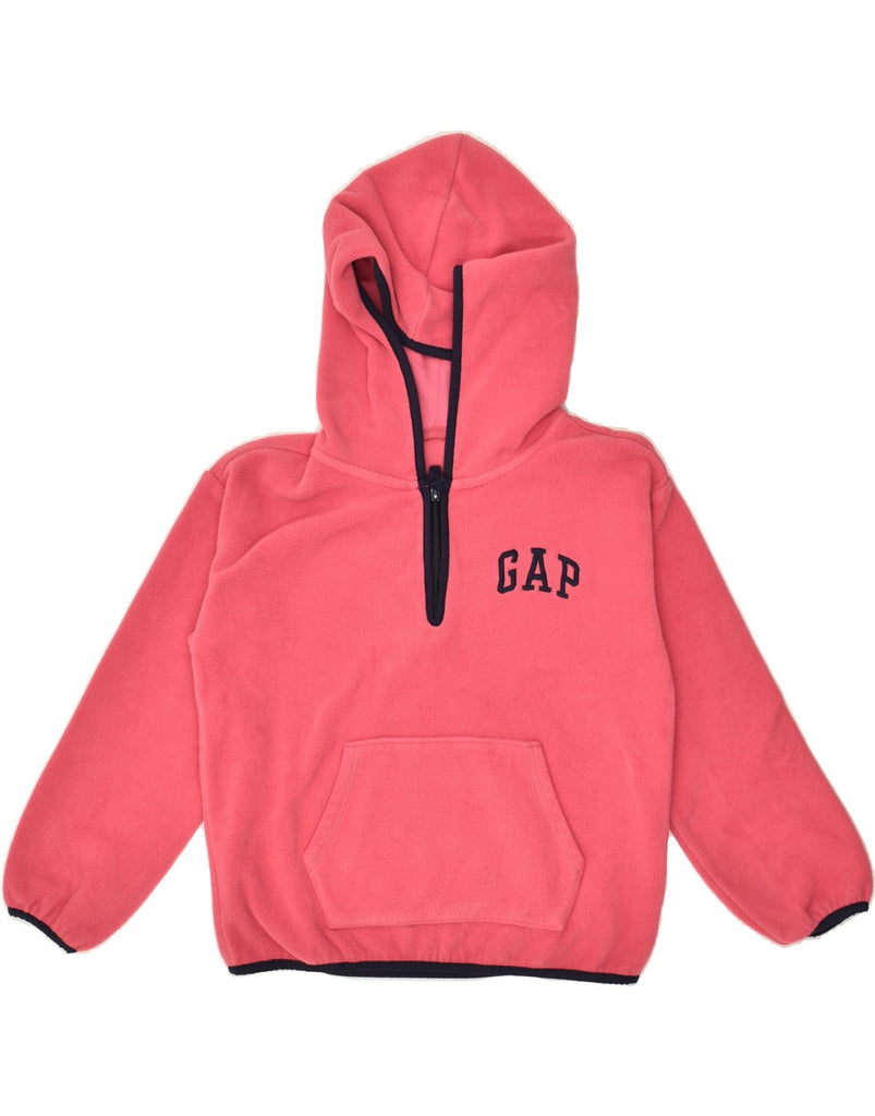 GAP Girls Hooded Fleece Jumper 9-10 Years Large Pink Polyester | Vintage Gap | Thrift | Second-Hand Gap | Used Clothing | Messina Hembry 