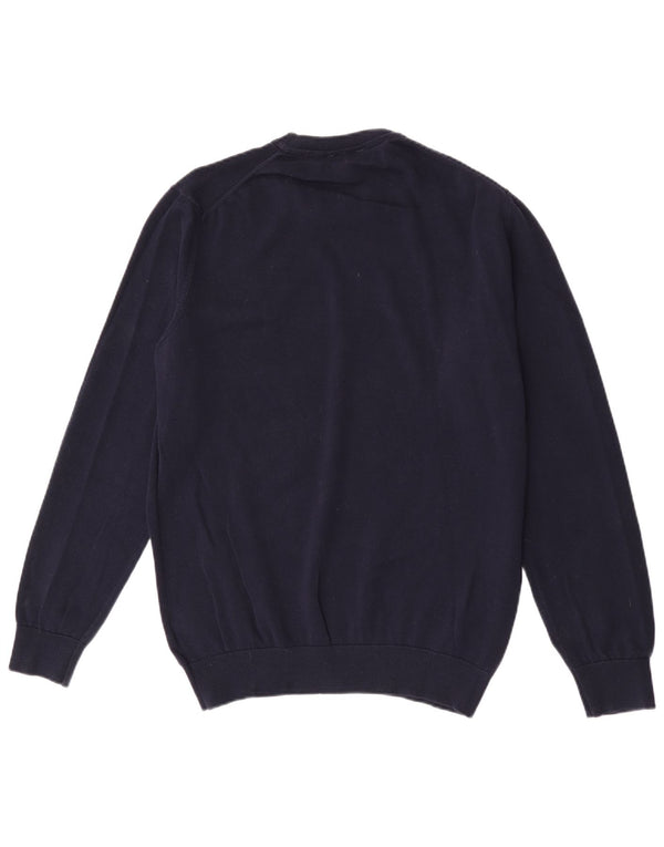 Lacoste Mens Regular Fit Crew Neck Jumper Sweater Size 5 Large Navy Blue