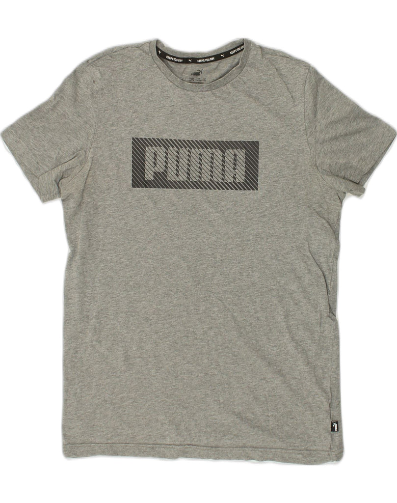 PUMA Boys Graphic T-Shirt Top 15-16 Years XL Grey Cotton | Vintage Puma | Thrift | Second-Hand Puma | Used Clothing | Messina Hembry 