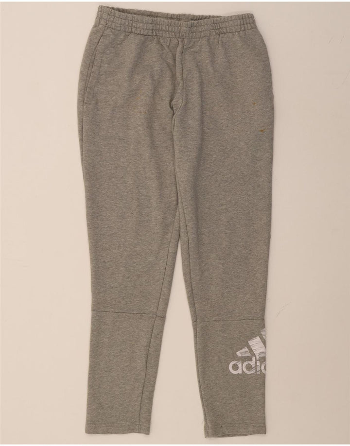 ADIDAS Womens Graphic Tracksuit Trousers UK 14 Large Grey Polyester Vintage Adidas and Second-Hand Adidas from Messina Hembry 