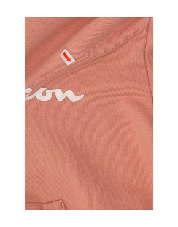 Champion Womens Graphic Hoodie Jumper UK 10 Small Orange