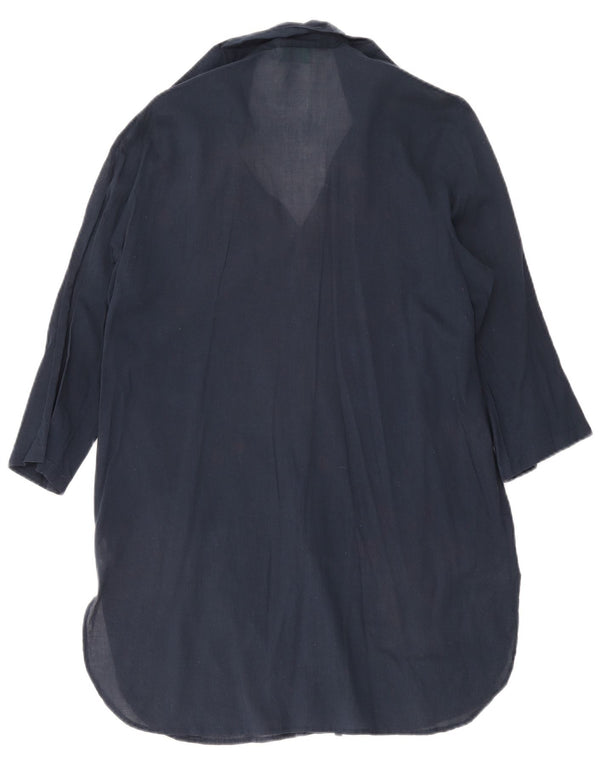 Marila Womens Graphic 3/4 Sleeve Shift Dress UK 14 Medium Navy Blue Floral