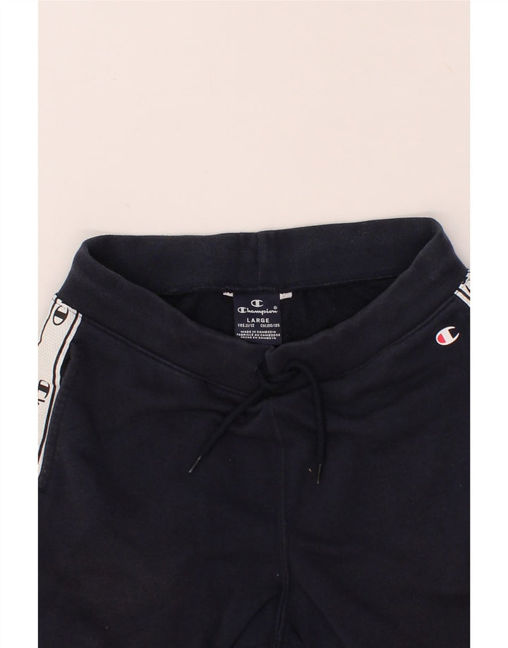 CHAMPION Boys Sport Shorts 11-12 Years  Large  Navy Blue Vintage Champion and Second-Hand Champion from Messina Hembry 