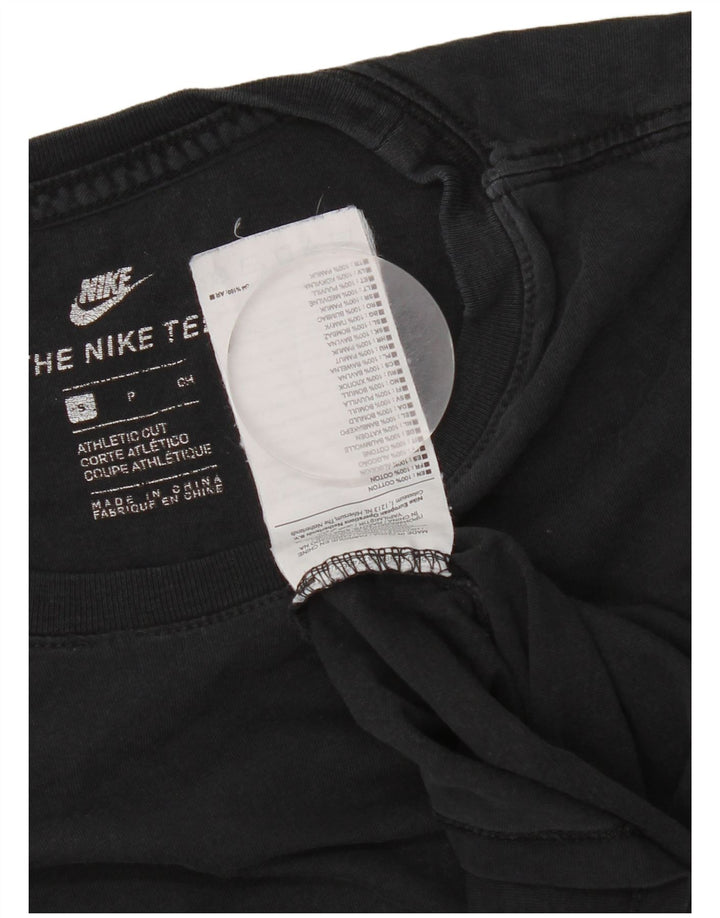 Nike Mens Athletic Cut T-Shirt Top Small Black Cotton