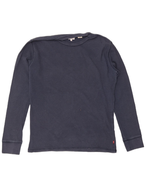 Levi's Mens Top Long Sleeve Small Navy Blue