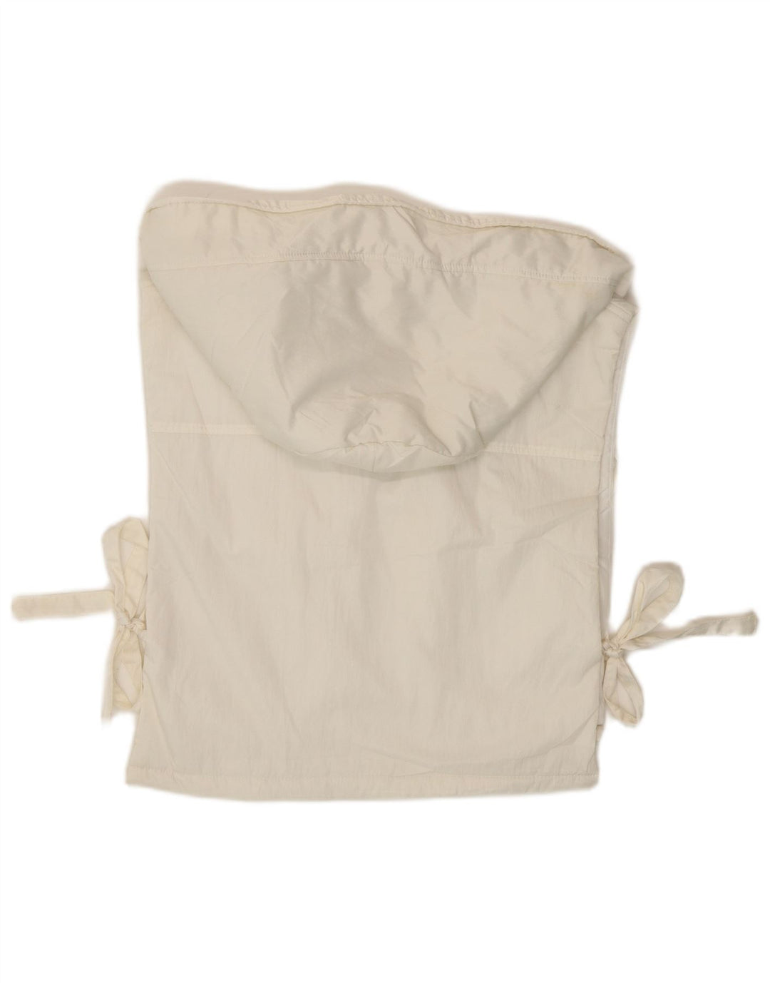 Zara Womens Crop Hooded Gilet UK 10 Small White