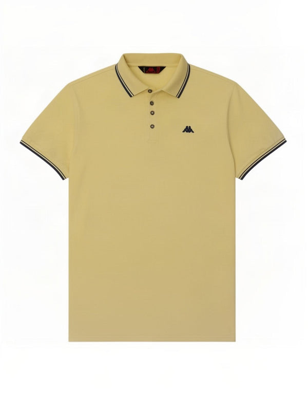 Kappa Mens Polo Shirt 2XL Yellow Cotton
