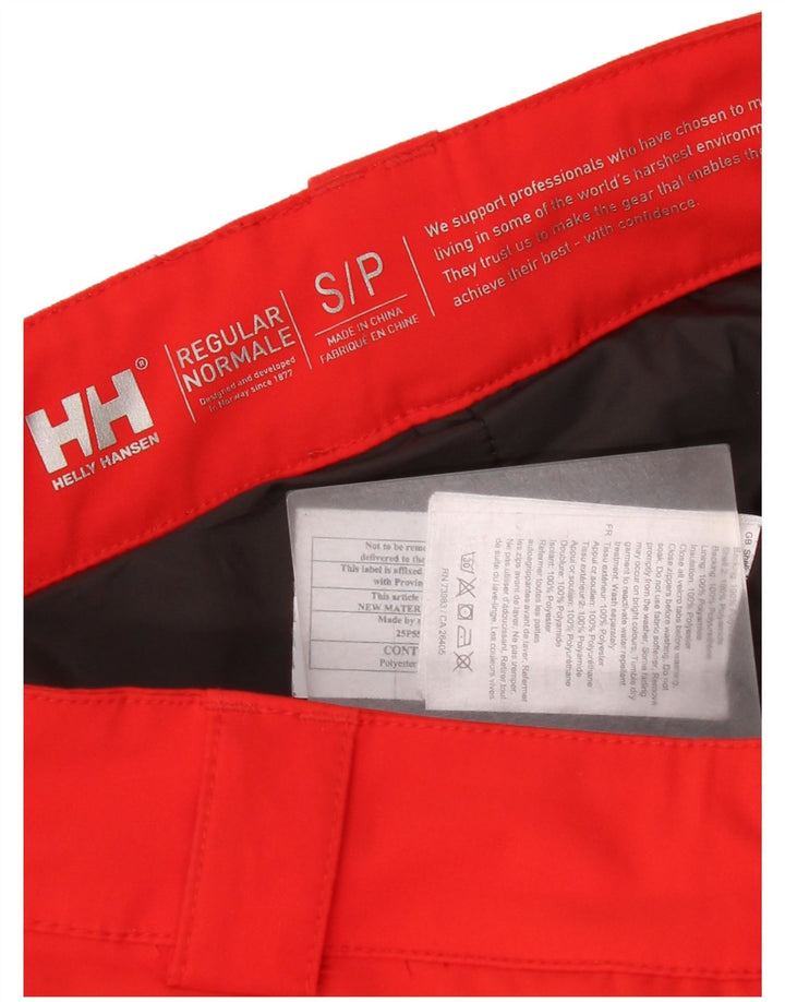 Helly Hansen Mens Regular Ski Trousers Small  Red Colourblock Polyester