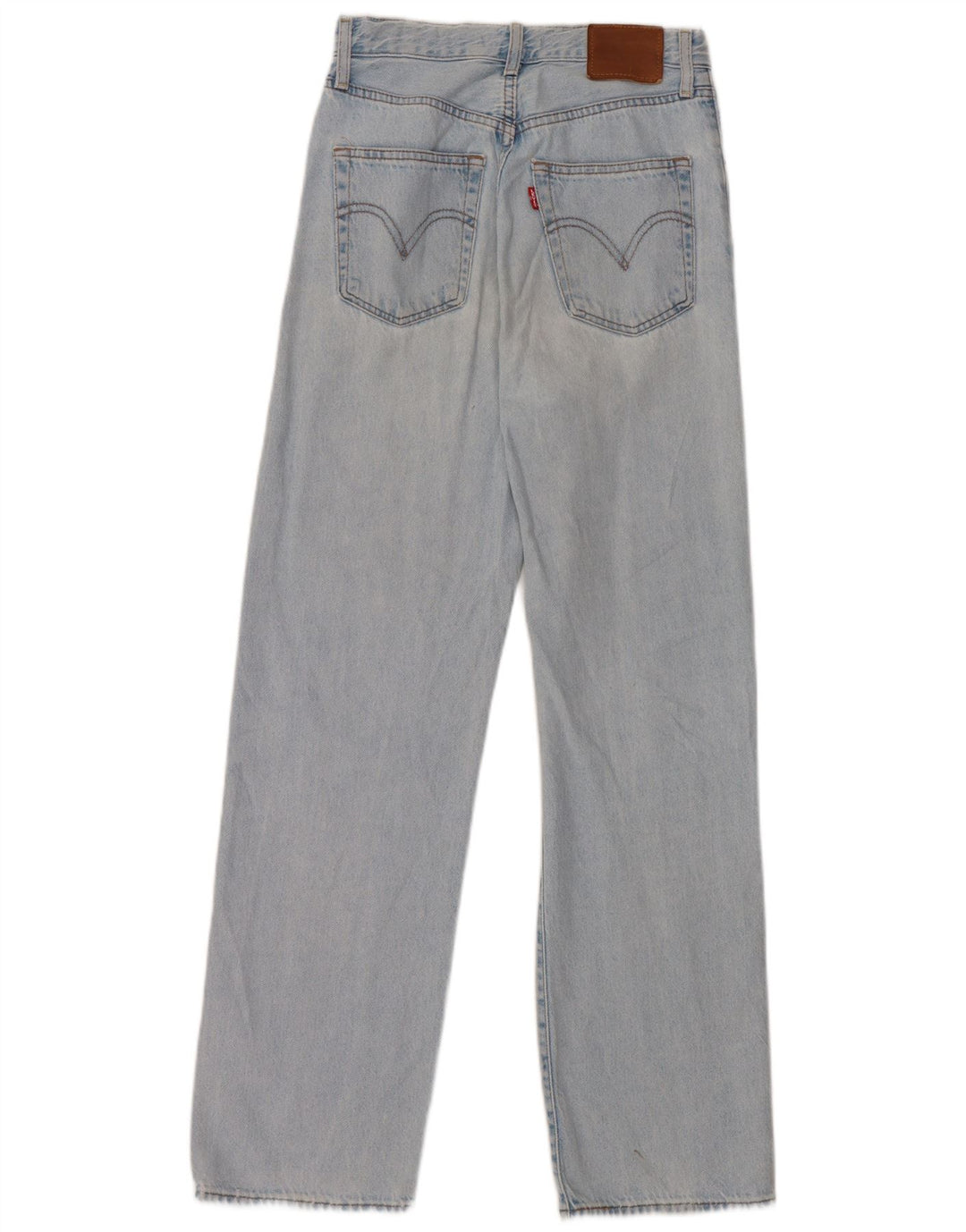 Levi's Womens Ribcage Straight Jeans W25 L29 Blue Cotton