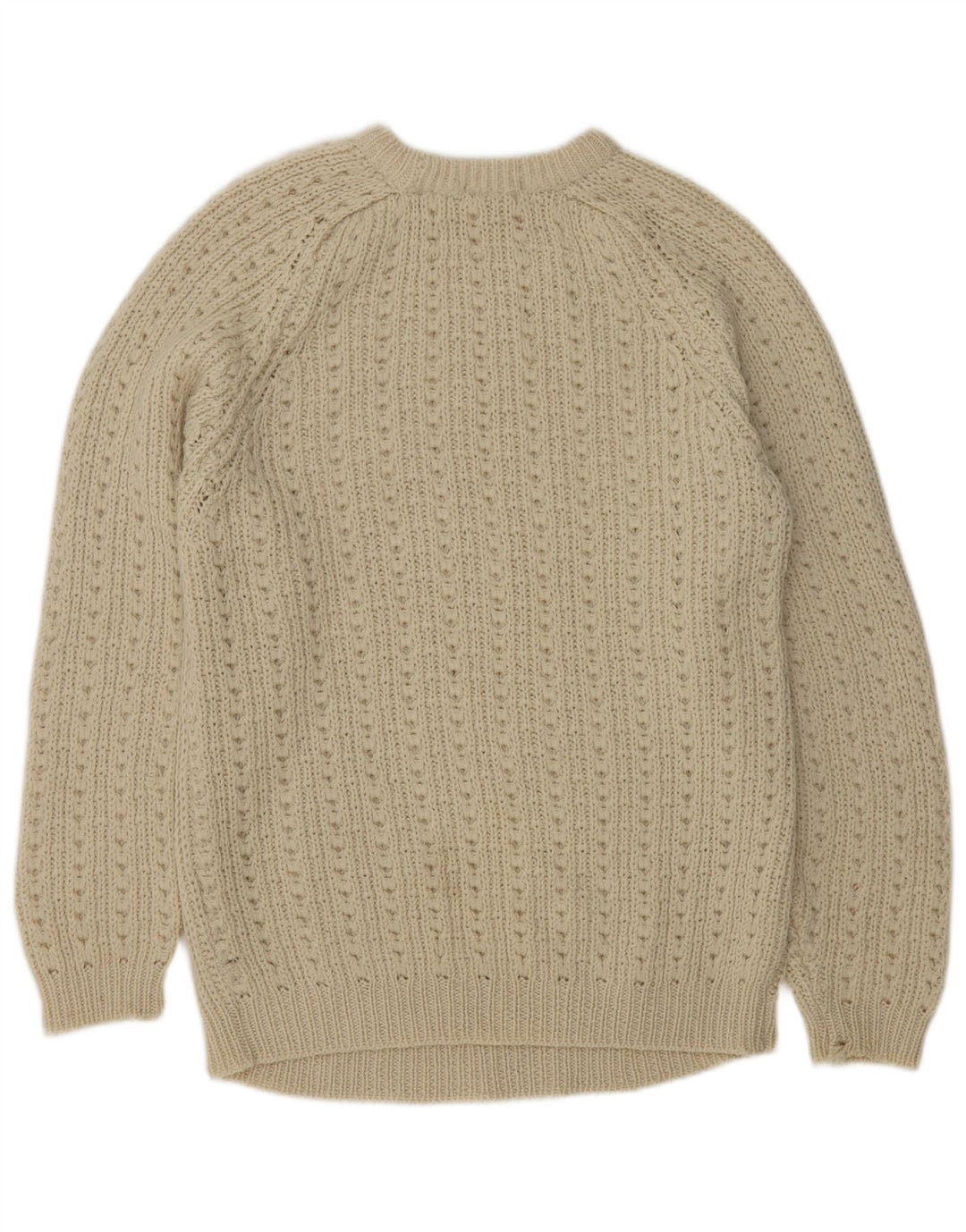 Vintage Womens Boat Neck Jumper Sweater UK 14 Large Off White