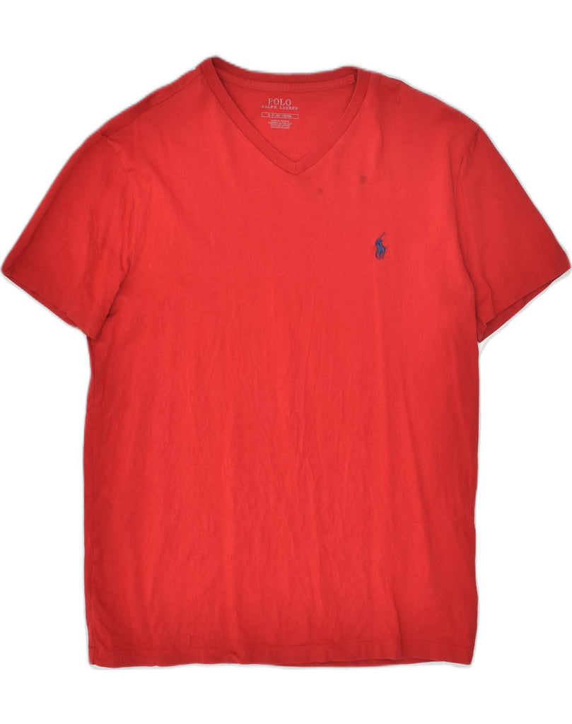 POLO RALPH LAUREN Mens T-Shirt Top Small Red Cotton | Vintage Polo Ralph Lauren | Thrift | Second-Hand Polo Ralph Lauren | Used Clothing | Messina Hembry 