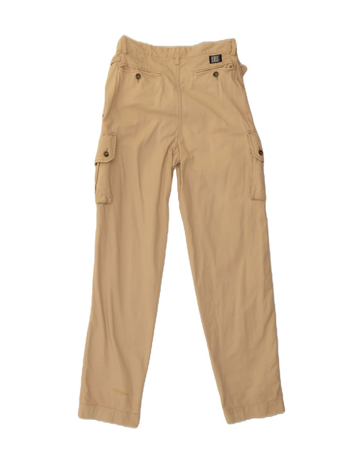 BLUE SIDE Mens Straight Cargo Trousers W30 L32 Beige Vintage Blue Side and Second-Hand Blue Side from Messina Hembry 