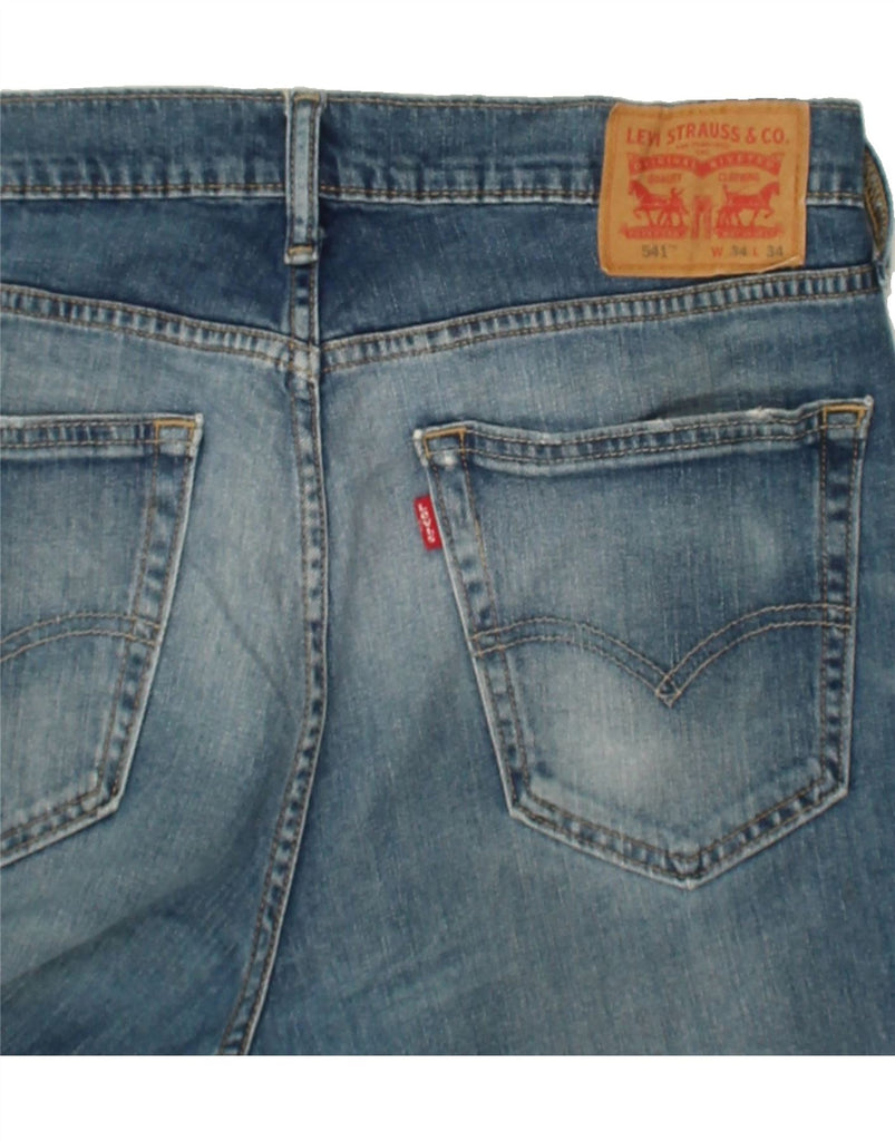 LEVI'S Mens 541 Straight Jeans W34 L29 Blue Cotton | Vintage Levi's | Thrift | Second-Hand Levi's | Used Clothing | Messina Hembry 