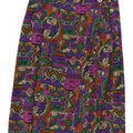 Vintage Womens Wrap Skirt W28 Medium Multicoloured Geometric