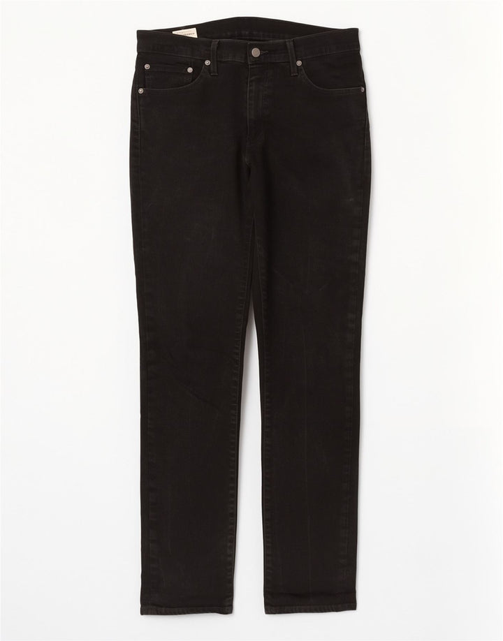 Levi's Mens 511 Slim Jeans  W32 L34 Black Cotton