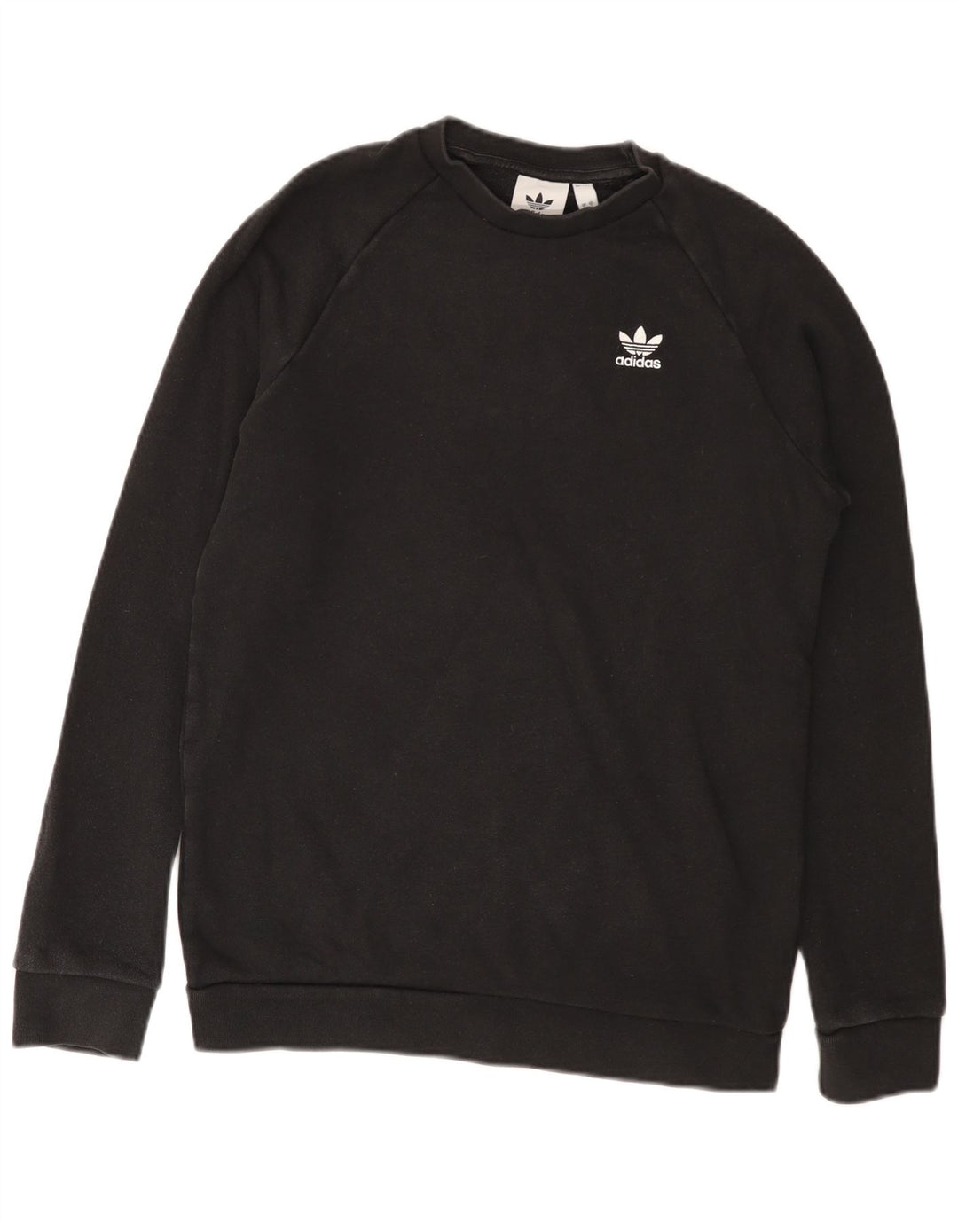Adidas Mens Sweatshirt Jumper Small Black Cotton