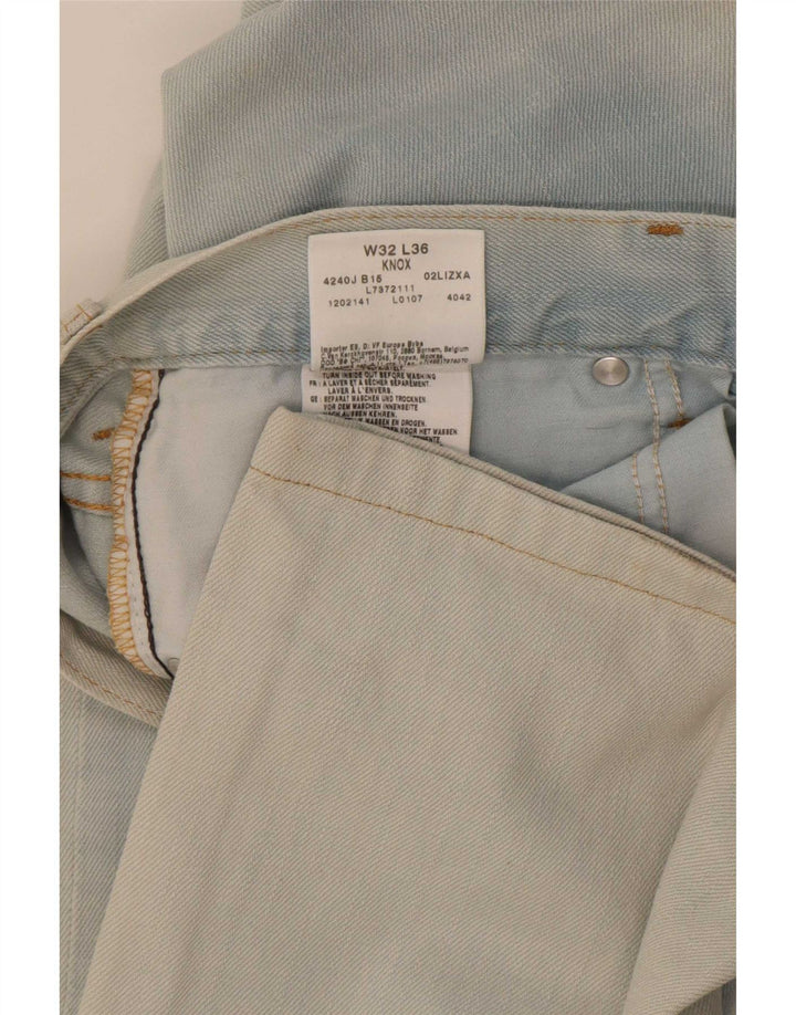Lee Mens Knox Straight Jeans W32 L36 Blue Cotton
