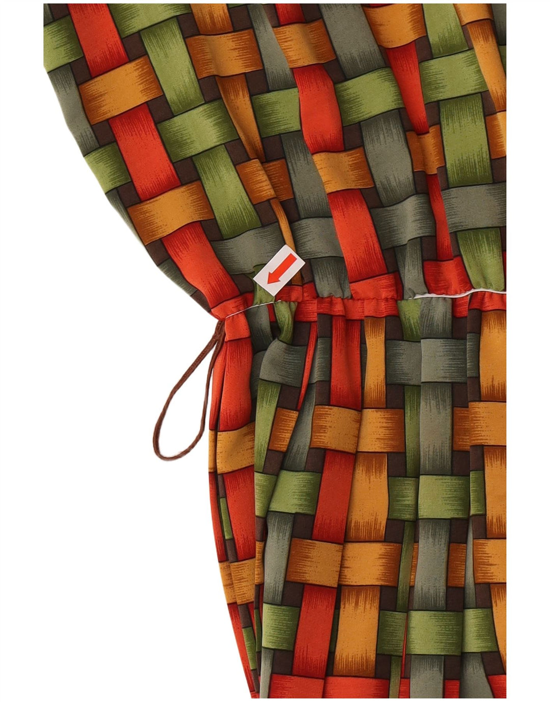 Shubette Womens A-Line Dress UK 14 Medium Green Geometric