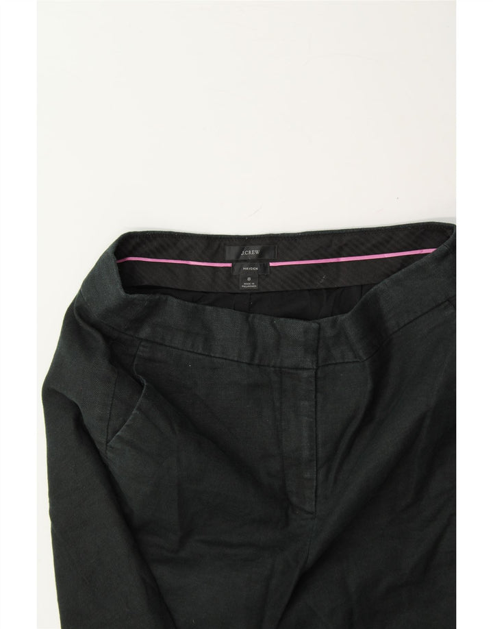 J. CREW Womens Hayden Bootcut Cropped Trousers US 8 Medium W32 L25 Black Vintage J. Crew and Second-Hand J. Crew from Messina Hembry 