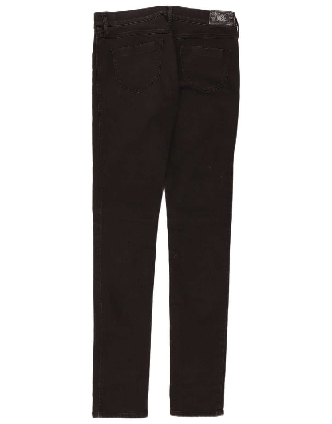 DIESEL Womens Livier Low Waist Super Slim Jegging Jeans W31 L36 Black