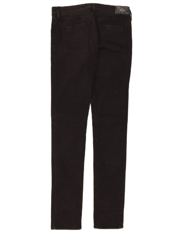 DIESEL Womens Livier Low Waist Super Slim Jegging Jeans W31 L36 Black