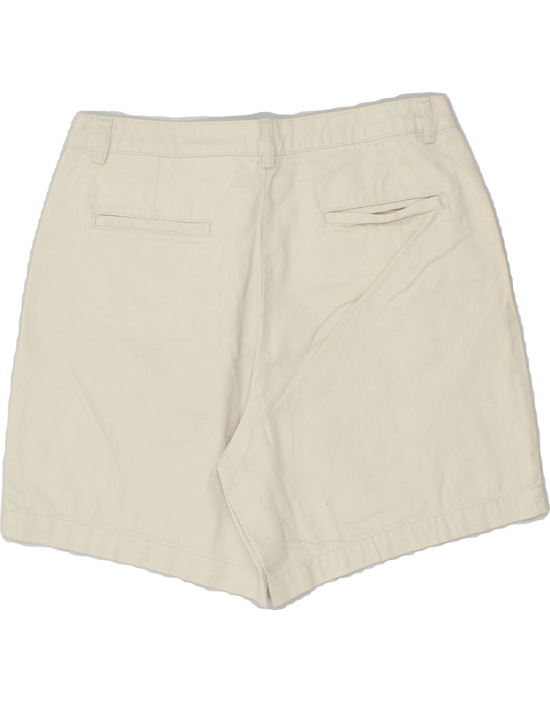 EDDIE BAUER Womens Casual Shorts US 6 Medium W29 Off White Cotton | Vintage Eddie Bauer | Thrift | Second-Hand Eddie Bauer | Used Clothing | Messina Hembry 