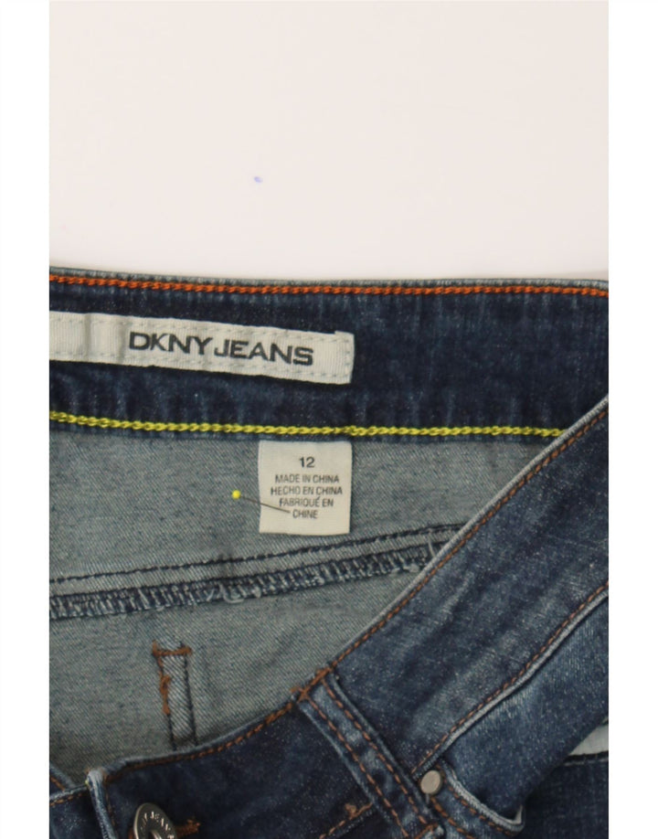 DKNY Womens Denim Shorts US 12 Large W34 Blue Cotton Vintage Dkny and Second-Hand Dkny from Messina Hembry 