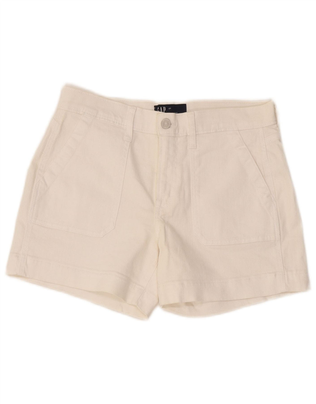 Gap Womens Denim Shorts W27 Small White Cotton