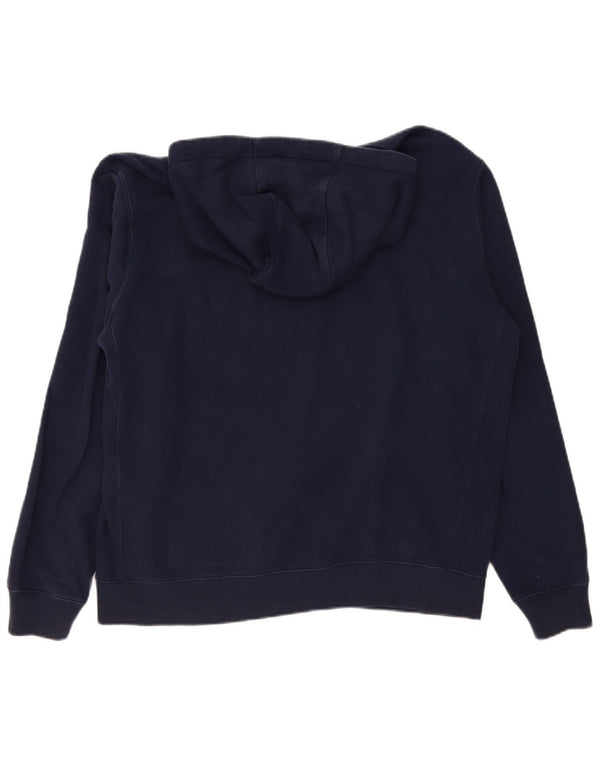 Fila Mens Hoodie Jumper Large Navy Blue Cotton