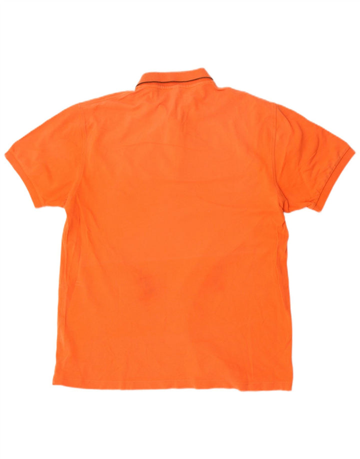 Sun68 Mens Polo Shirt 2XL Orange Cotton