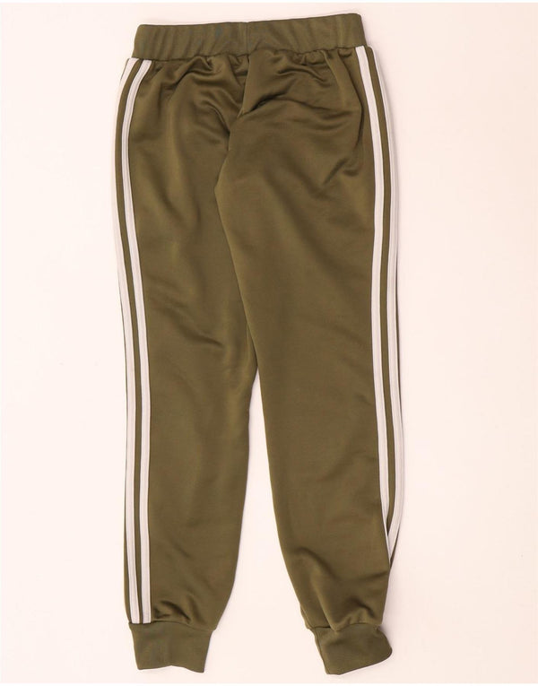 Adidas Womens Tracksuit Trousers Joggers UK 10 Small Khaki Polyester