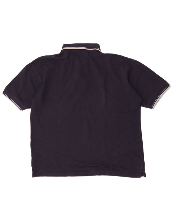 Kappa Mens Polo Shirt XL Navy Blue Cotton