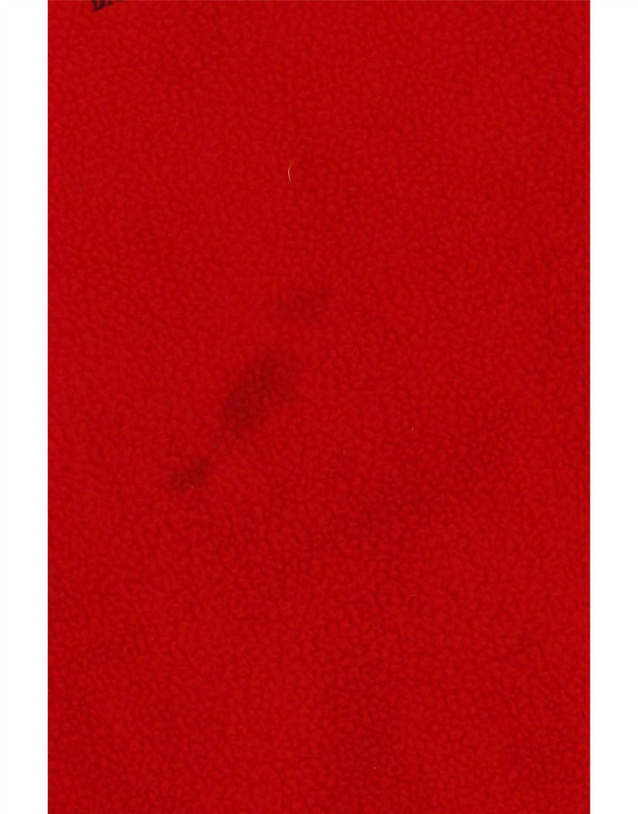 Daniel Hechter Mens Zip Neck Fleece Jumper XL Red