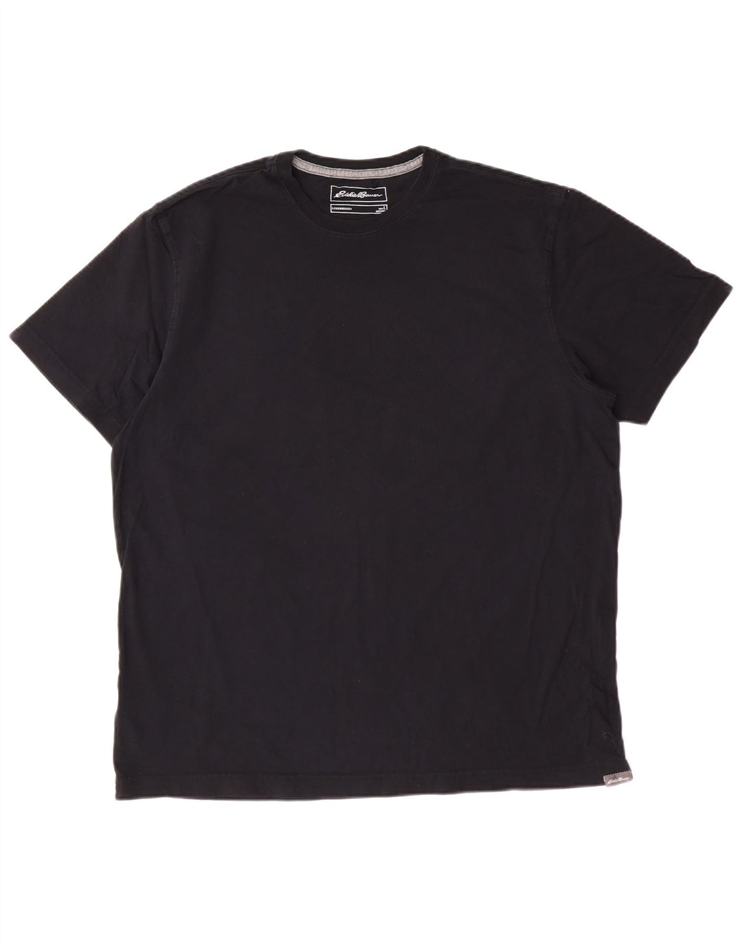 EDDIE BAUER Mens T-Shirt Top Large Black Cotton