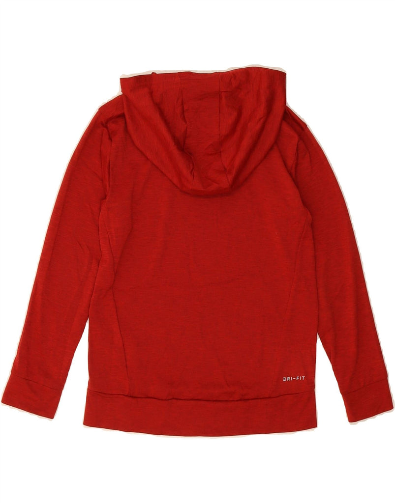 NIKE Boys Dri Fit Graphic Hoodie Jumper 7-8 Years XS  Red Polyester Vintage Nike and Second-Hand Nike from Messina Hembry 