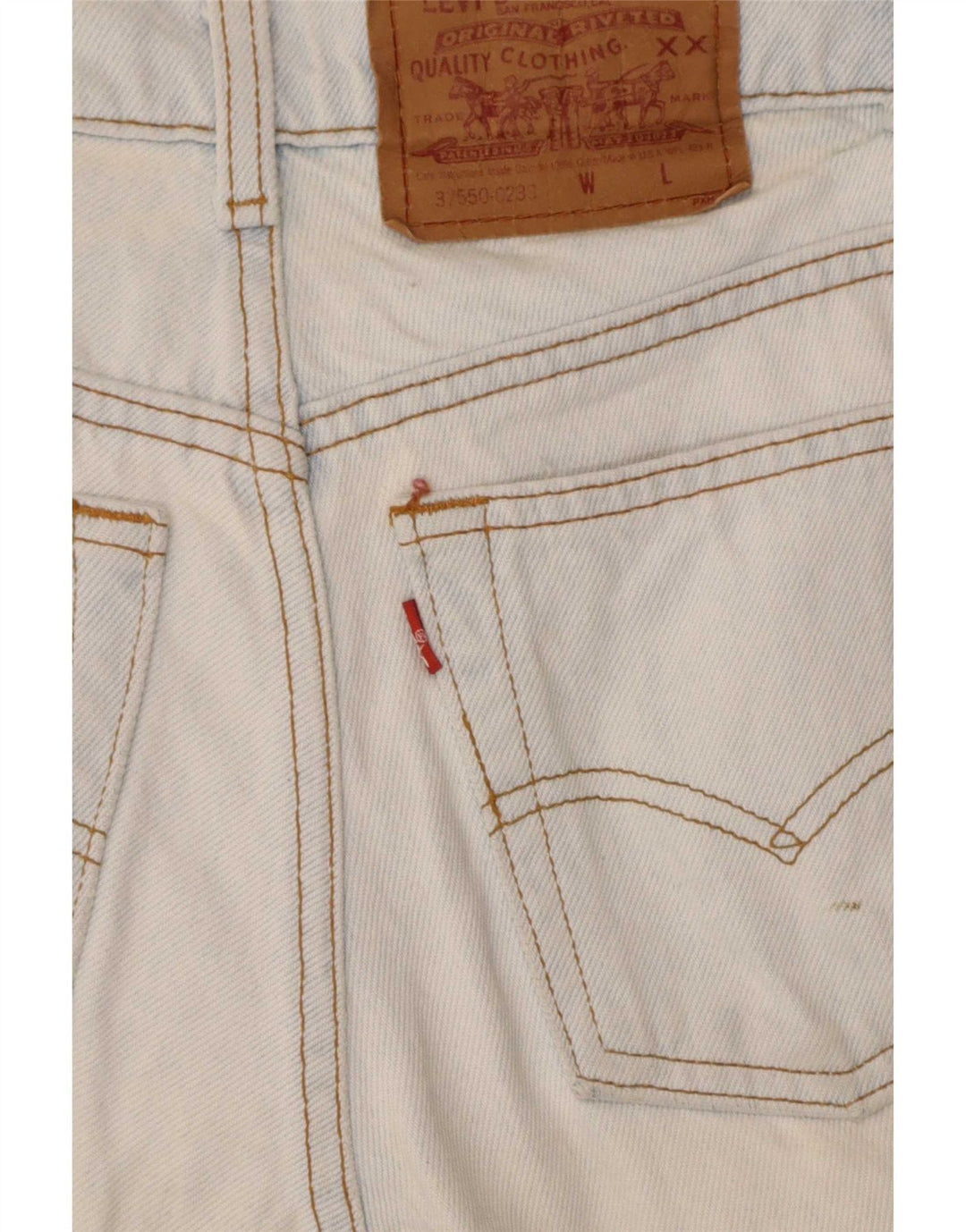 Levi's Womens 550 Denim Shorts US 5 Small W25 Blue Cotton