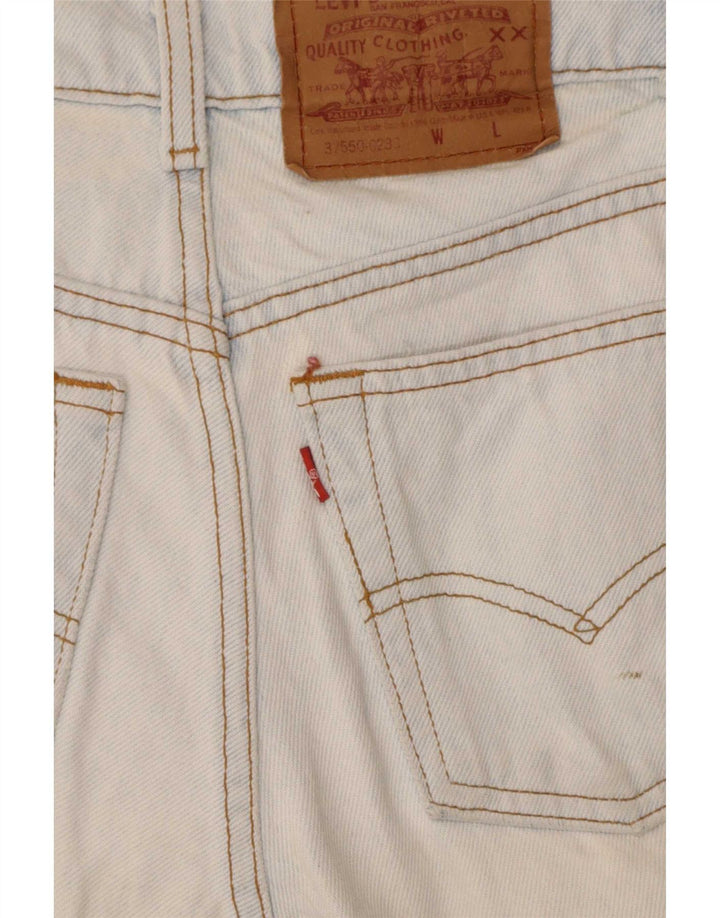 Levi's Womens 550 Denim Shorts US 5 Small W25 Blue Cotton