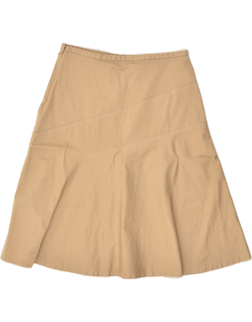 GAP Womens Stretch A-Line Skirt US 6 Medium W30 Beige Cotton | Vintage Gap | Thrift | Second-Hand Gap | Used Clothing | Messina Hembry 