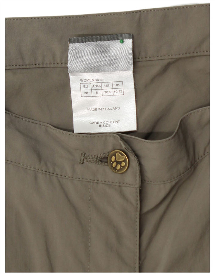 JACK WOLFSKIN Womens Cropped Trousers UK 10/12 Medium W30 L23 Grey