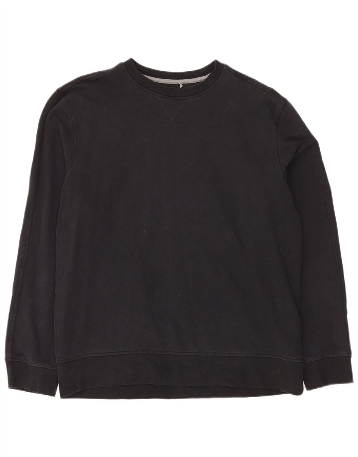 Marks & Spencer Mens Sweatshirt Jumper Large Black Cotton