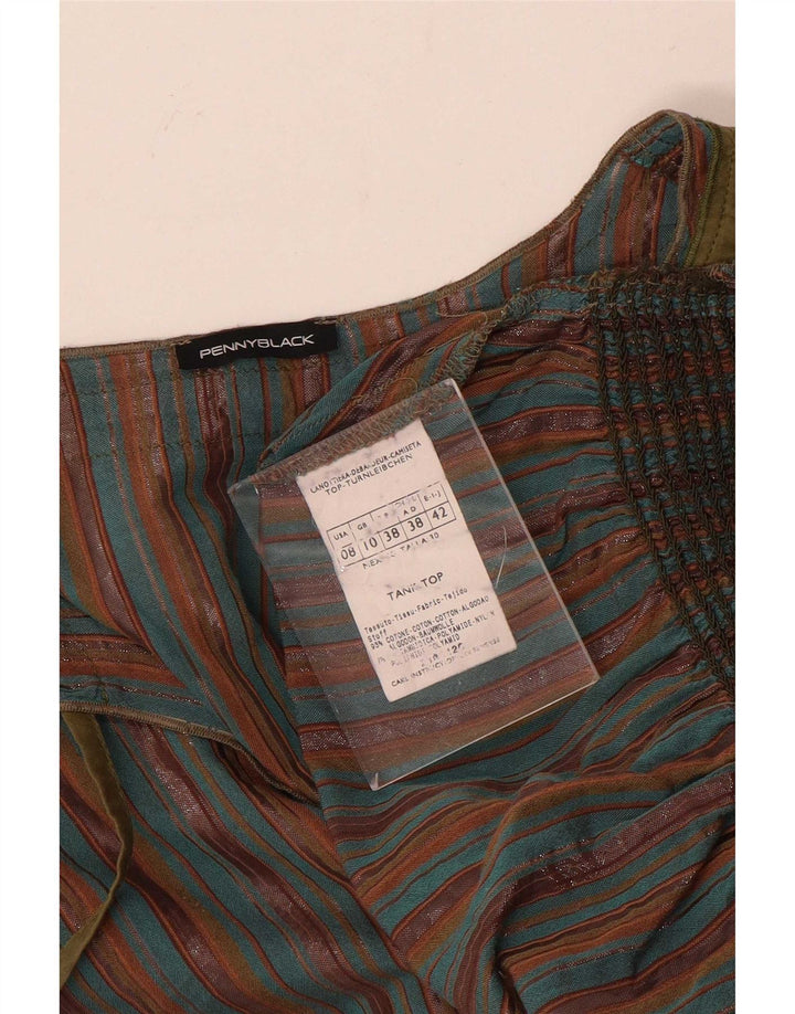 Penny Black Womens Blouse Top UK 10 Small Multicoloured Striped Cotton