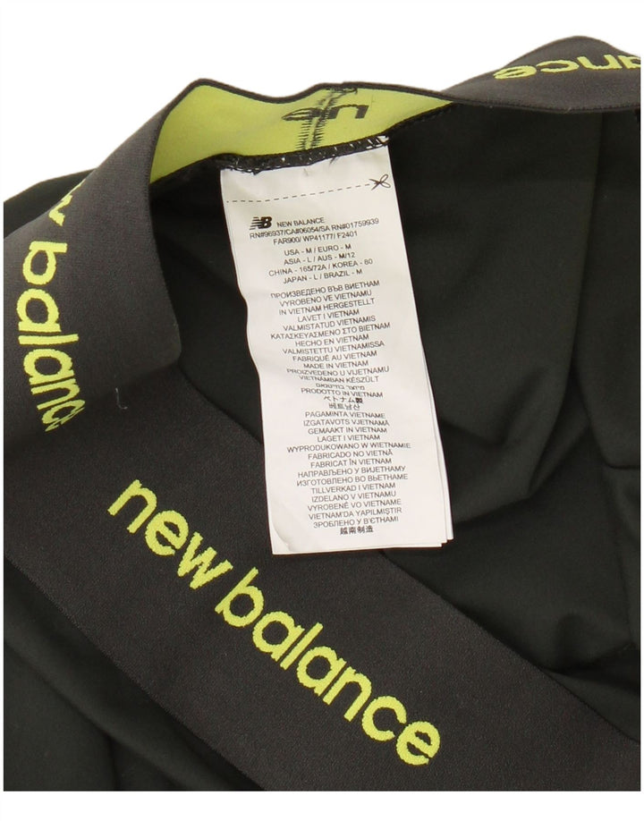 NEW BALANCE Womens Graphic Leggings UK 12 Medium  Khaki Polyester