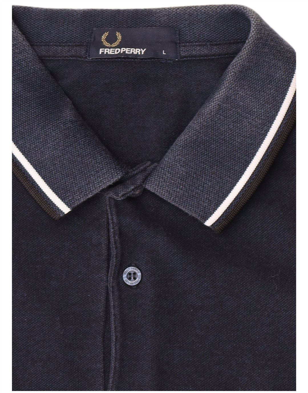 Fred Perry Mens Polo Shirt Large Navy Blue