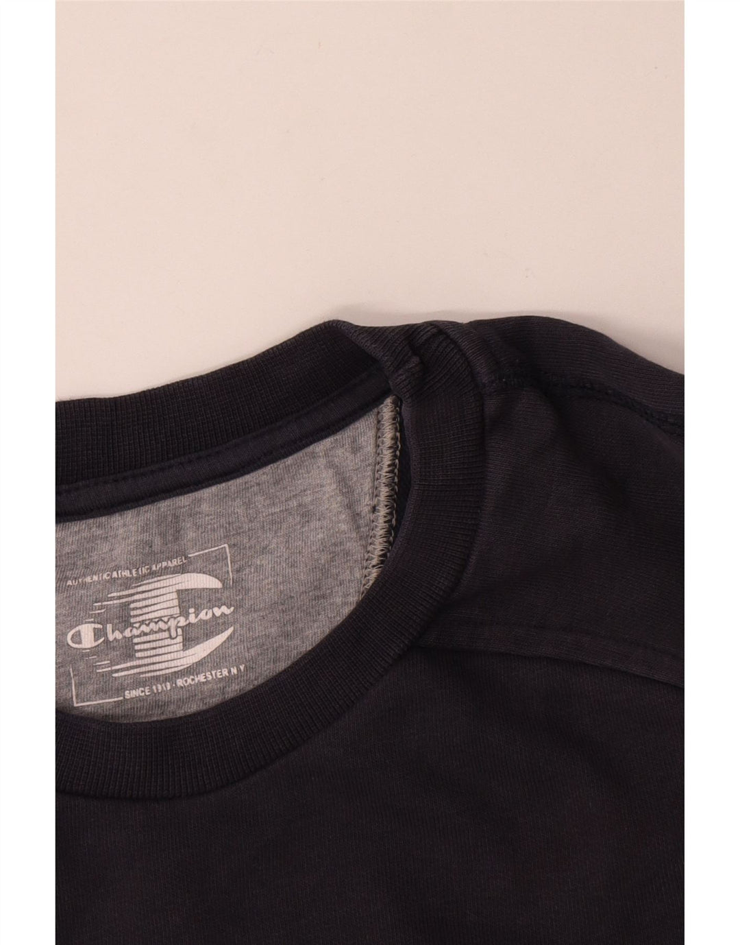 Champion Boys Graphic Sweatshirt Jumper 13-14 Years Navy Blue Cotton