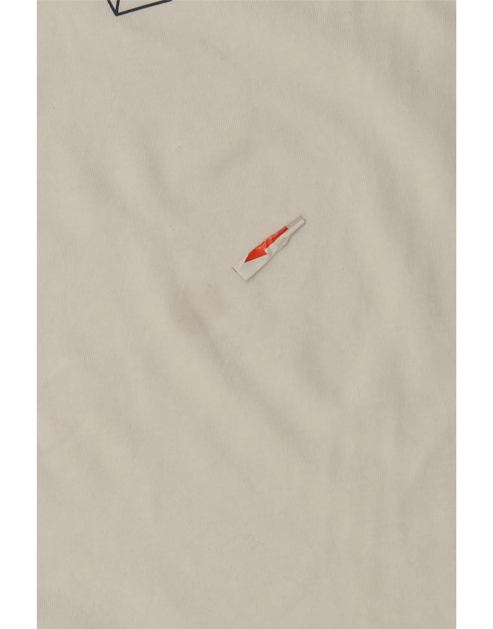 Puma Mens Graphic T-Shirt Top 2XL White Cotton