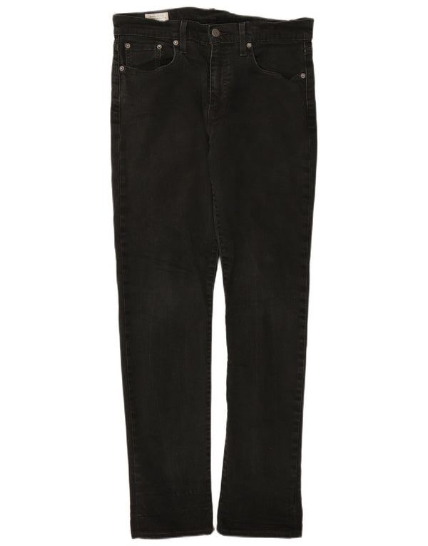 Levi's Mens Slim Jeans W30 L32 Black Cotton