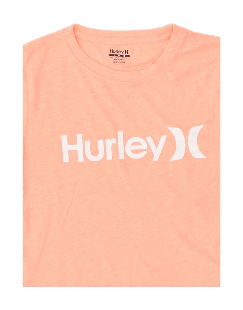 HURLEY Girls Graphic T-Shirt Top 12-13 Years Large Pink | Vintage Hurley | Thrift | Second-Hand Hurley | Used Clothing | Messina Hembry 