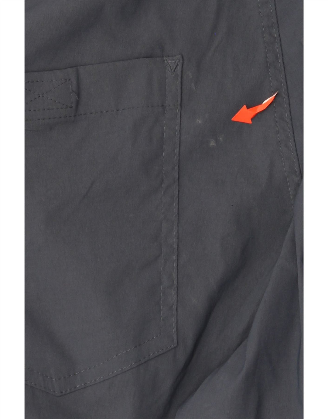 EDDIE BAUER Mens Straight Cargo Trousers W32 L32 Navy Blue Nylon